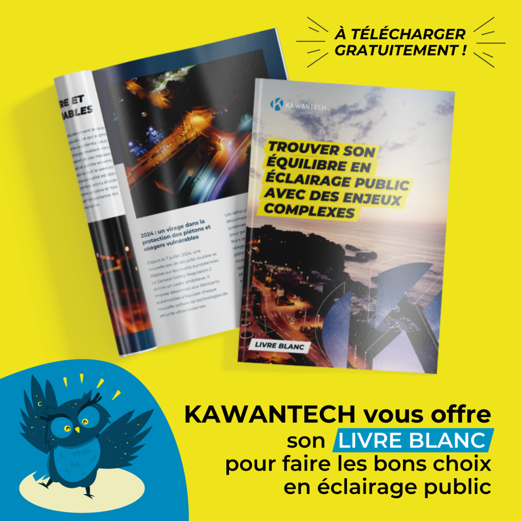 Couverture du livre blanc offert par Kawantech pour optimiser son éclairage public